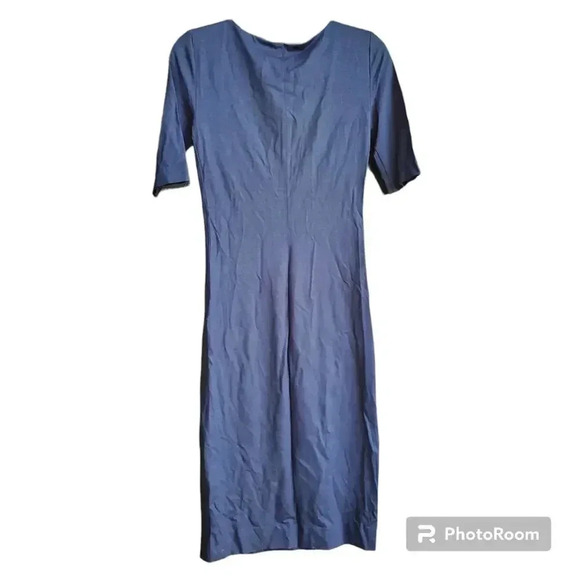 Diane Von Furstenberg Raquel Navy Blue Dress P - Picture 3 of 6